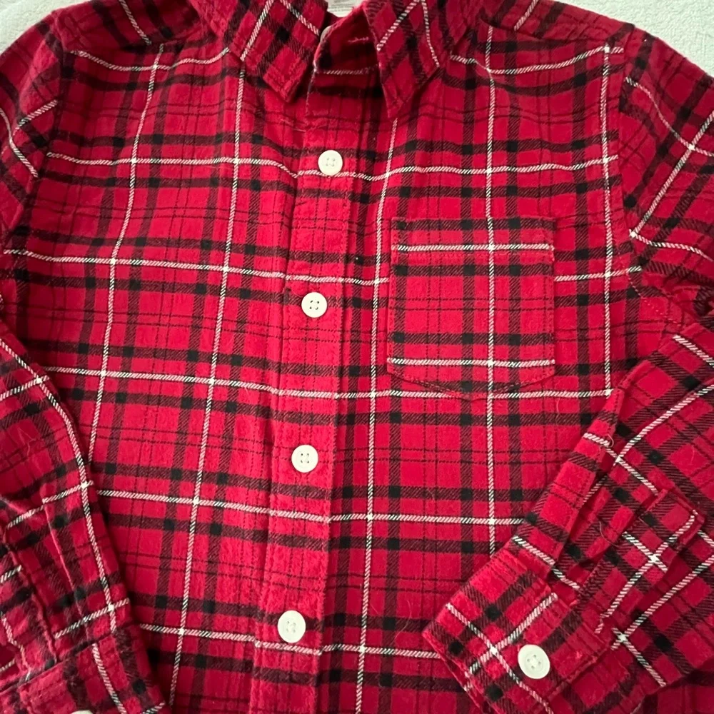 Gymboree size 4 plaid long sleeve button down shirt
